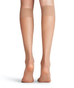 FALKE Shelina 12 DEN dames kniekousen, beige (brasil)