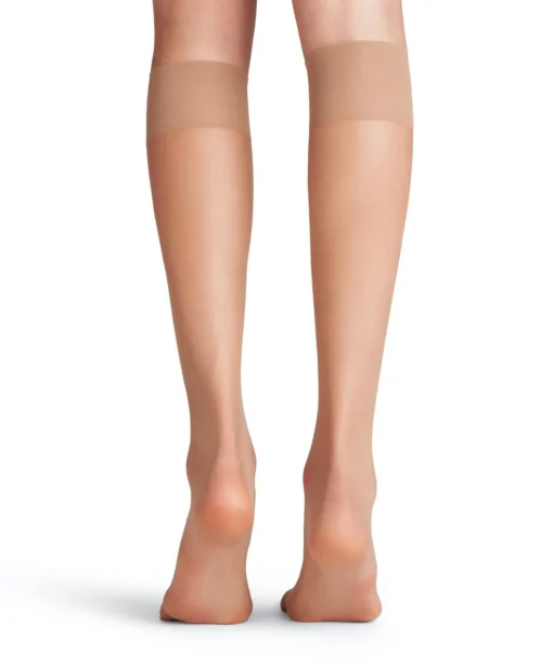 FALKE Shelina 12 DEN dames kniekousen, beige (brasil)