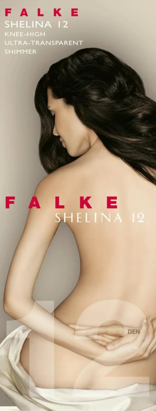 FALKE Shelina 12 DEN dames kniekousen, beige (sun)