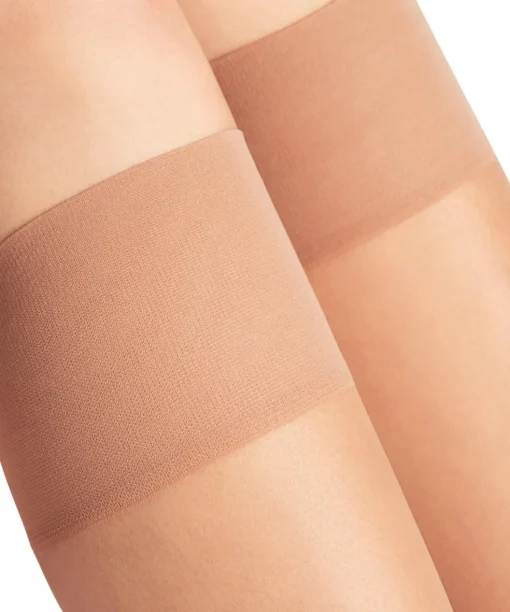 FALKE Shelina 12 DEN dames kniekousen, beige (sun)