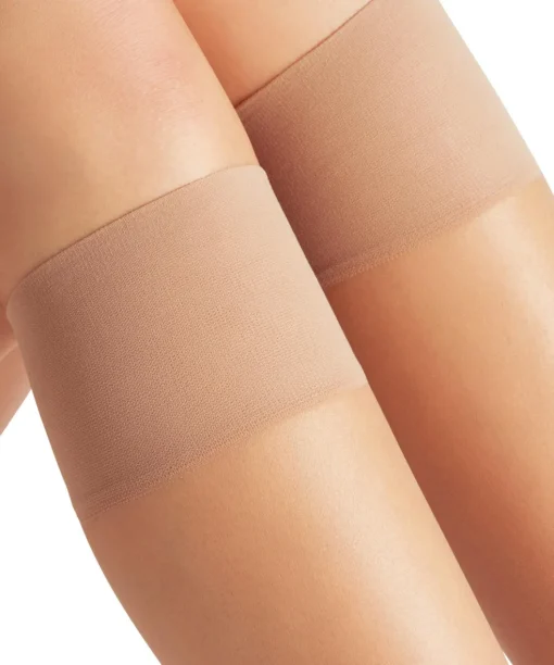 FALKE Shelina 12 DEN dames kniekousen, beige (brasil)