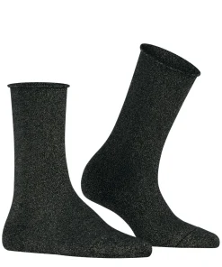 FALKE Shiny damessokken, zwart (black)