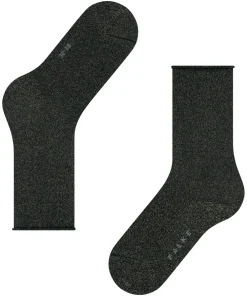 FALKE Shiny damessokken, zwart (black)
