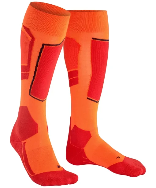 FALKE SK4 Advanced heren skiing kniekousen, oranje (flash orange)