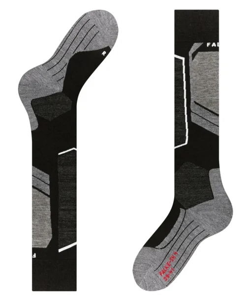 FALKE SK4 Advanced heren skiing kniekousen, zwart (black-mix)