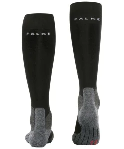 FALKE SK5 Expert heren skiing kniekousen, zwart (black-lightning)