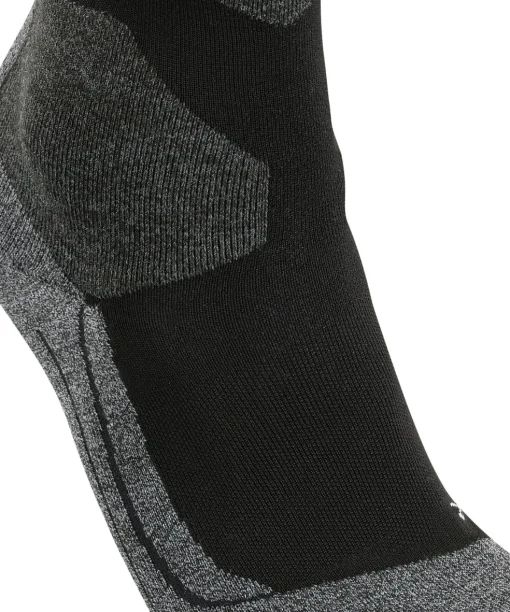 FALKE SK5 Expert heren skiing kniekousen, zwart (black-lightning)