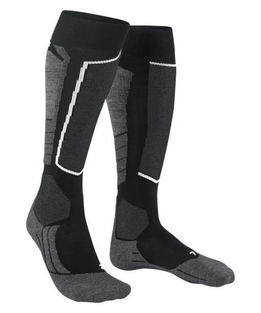 FALKE SK2 Intermediate Vegan heren skiing kniekousen, zwart (black-mix)