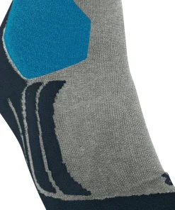 FALKE SK2 Intermediate Vegan heren skiing kniekousen, grijs (light grey)