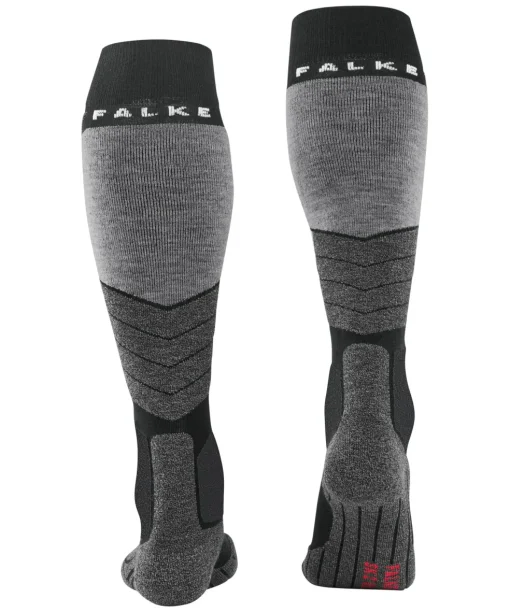 FALKE SK2 Intermediate Vegan heren skiing kniekousen, zwart (black-mix)