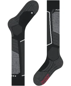 FALKE SK2 Intermediate Vegan heren skiing kniekousen, zwart (black-mix)