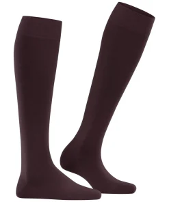 FALKE Softmerino dames kniekousen, donkerrood (barolo)