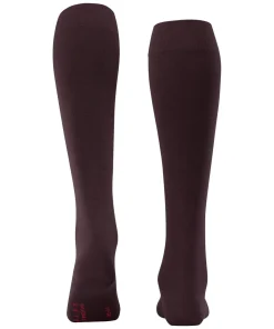FALKE Softmerino dames kniekousen, donkerrood (barolo)