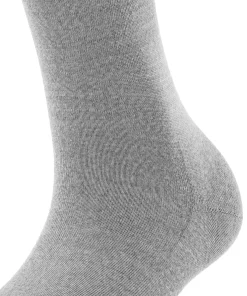 FALKE Softmerino dames kniekousen, grijs (light grey mel.)