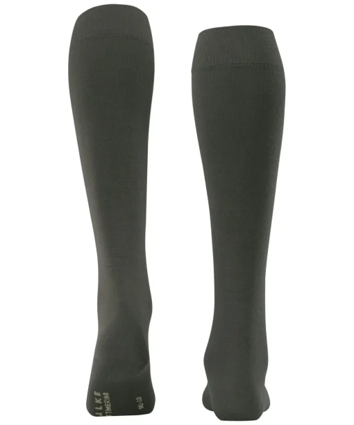 FALKE Softmerino dames kniekousen, olijfgroen (military)