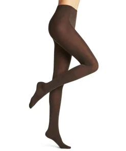 FALKE Softmerino dames panty, dark brown