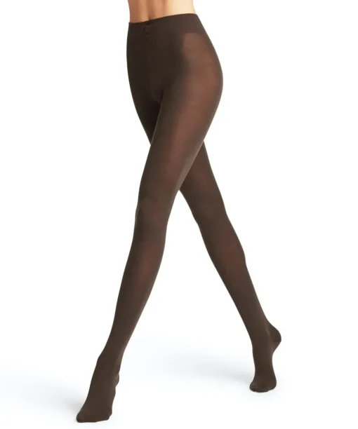 FALKE Softmerino dames panty, dark brown