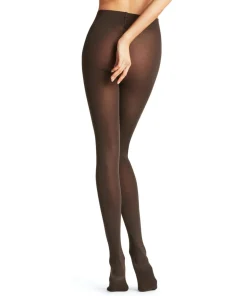 FALKE Softmerino dames panty, dark brown