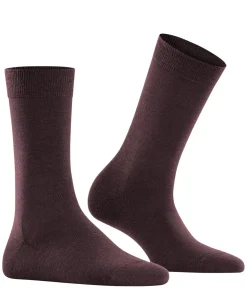 FALKE Softmerino damessokken, donkerrood (barolo)