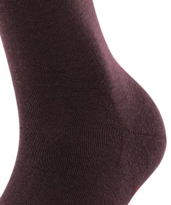 FALKE Softmerino damessokken, donkerrood (barolo)