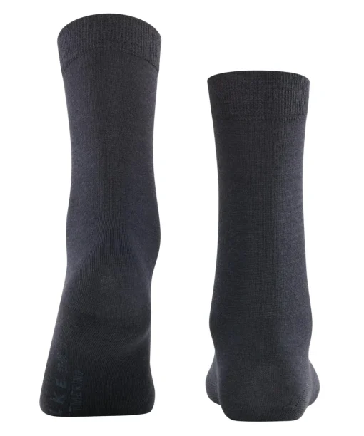 FALKE Softmerino damessokken, donkerblauw (dark navy)