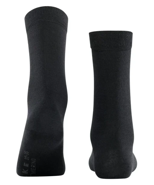 FALKE Softmerino damessokken, zwart (black)
