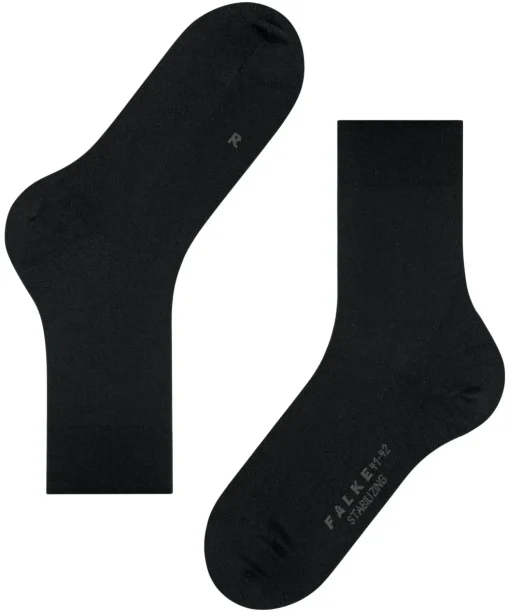 FALKE Stabilizing Wool Everyday herensokken, zwart (black)