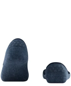 FALKE Step Medium Cut dames kousenvoetjes, donkerblauw (navy melangeange)