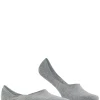 FALKE Step Medium Cut heren kousenvoetjes, grijs (light greymelangeange)