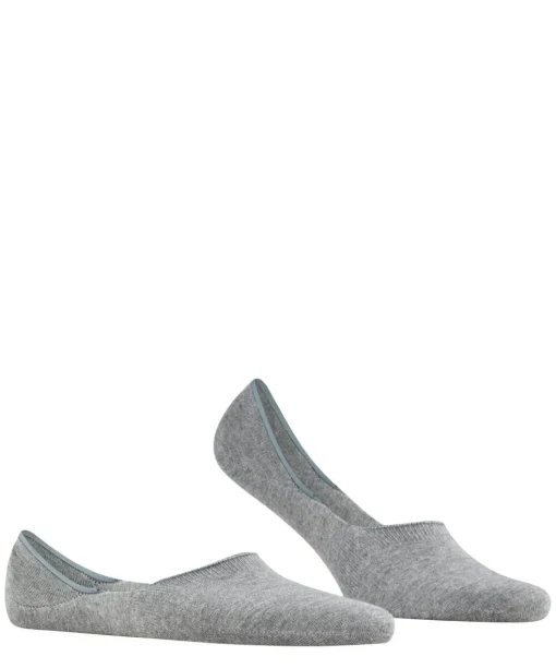FALKE Step Medium Cut heren kousenvoetjes, grijs (light greymelangeange)