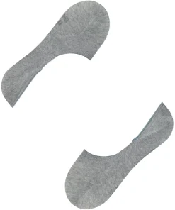 FALKE Step Medium Cut heren kousenvoetjes, grijs (light greymelangeange)