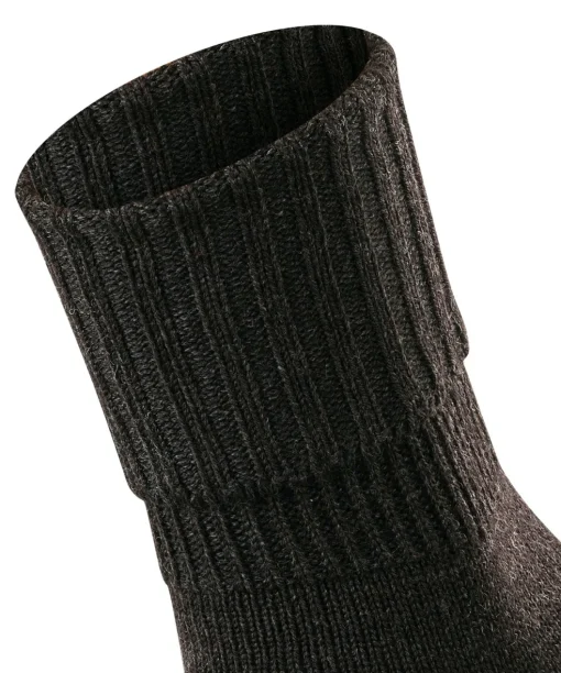 FALKE Striggings Rib damessokken, antraciet grijs (anthra.mel)