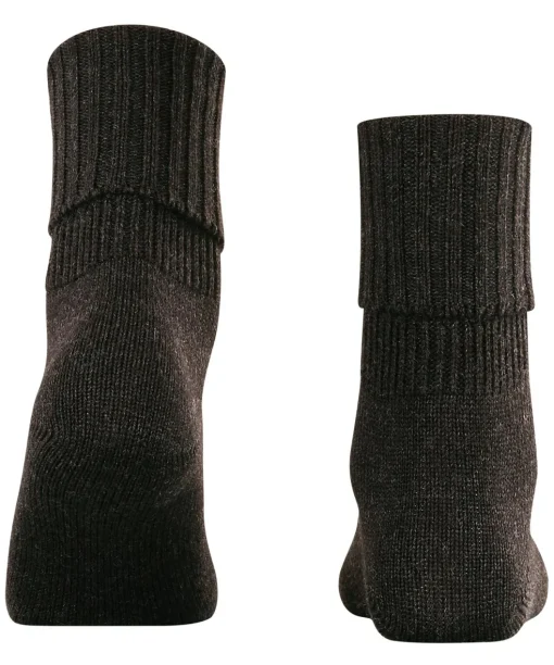 FALKE Striggings Rib damessokken, antraciet grijs (anthra.mel)