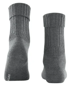 FALKE Striggings Rib damessokken, donkergrijs (dark grey)