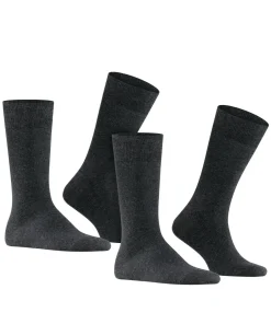 FALKE Swing 2-Pack herensokken (2-pack), antraciet (anthra.mel)