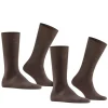FALKE Swing 2-Pack herensokken (2-pack), bruin (brown)