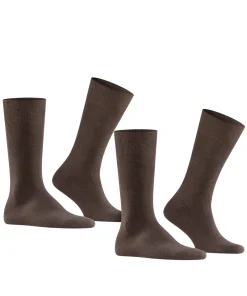 FALKE Swing 2-Pack herensokken (2-pack), bruin (brown)