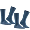 FALKE Swing 2-Pack herensokken, blauw (navyblue m)