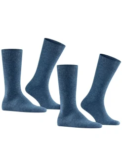 FALKE Swing 2-Pack herensokken, blauw (navyblue m)