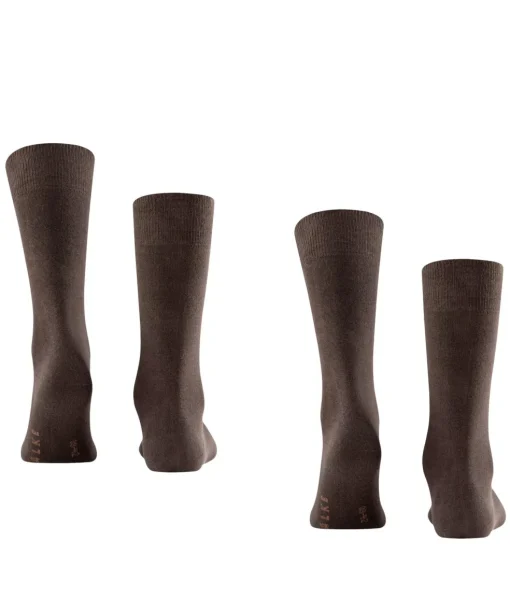 FALKE Swing 2-Pack herensokken (2-pack), bruin (brown)