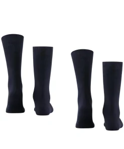FALKE Swing 2-Pack herensokken (2-pack), blauw (dark navy)