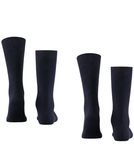 FALKE Swing 2-Pack herensokken (2-pack), blauw (dark navy)