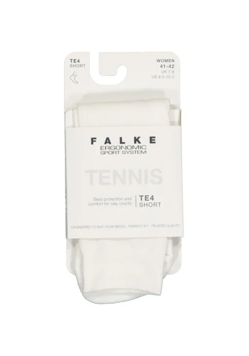 FALKE TE4 Short dames tennissokken, wit