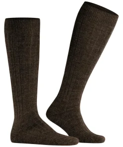 FALKE Teppich im Schuh heren kniekousen, bruin (dark brown)