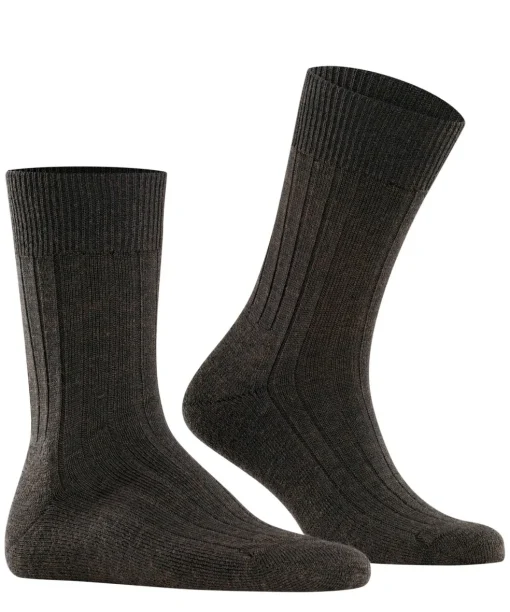 FALKE Teppich im Schuh herensokken, bruin (dark brown)