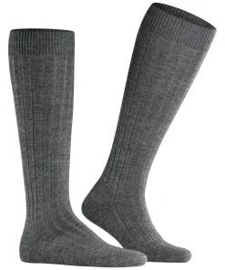 FALKE Teppich im Schuh heren kniekousen, grijs (dark grey)