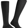 FALKE Teppich im Schuh heren kniekousen, zwart (black)