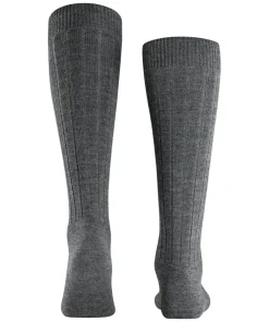 FALKE Teppich im Schuh heren kniekousen, grijs (dark grey)
