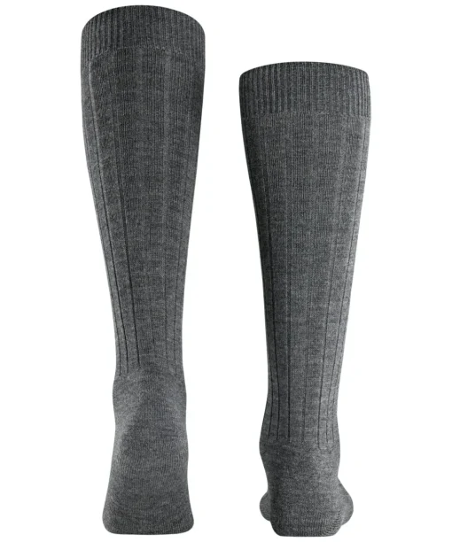 FALKE Teppich im Schuh heren kniekousen, grijs (dark grey)