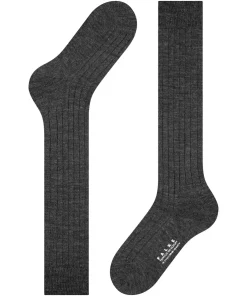 FALKE Teppich im Schuh heren kniekousen, antraciet (anthra.mel)
